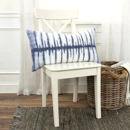 Stripe Ivory Lumbar Pillow With Insert - LOOMLAN - LOOMLAN - Throw Pillows