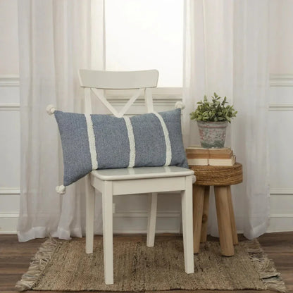 Stripe Lumbar Pillow For Chairs & Couch Anette - LOOMLAN - LOOMLAN - Throw Pillows