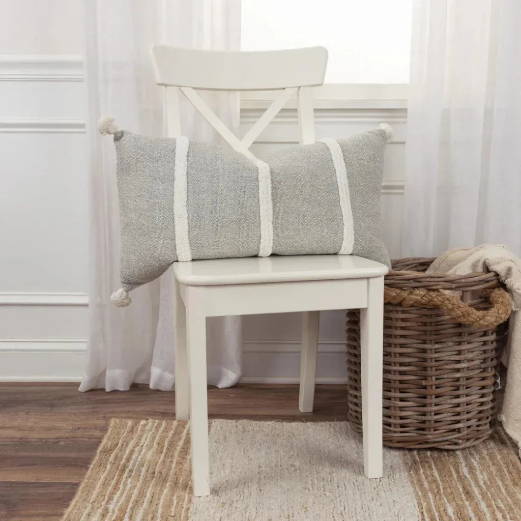 Stripe Lumbar Pillow For Chairs & Couch Anette - LOOMLAN - LOOMLAN - Throw Pillows