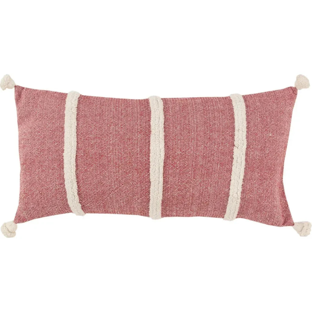 Stripe Lumbar Pillow For Chairs & Couch Anette - LOOMLAN - LOOMLAN - Throw Pillows