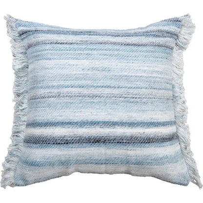 Striped Throw Pillows For Outdoors-Outdoor Pillows-LOOMLAN-Blue-LOOMLAN