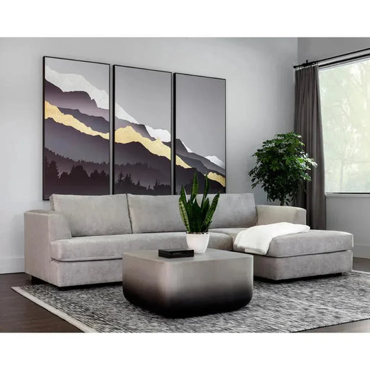 Strut Concrete Outdoor Square Coffee Table-Outdoor Coffee Tables-SUNPAN-LOOMLAN