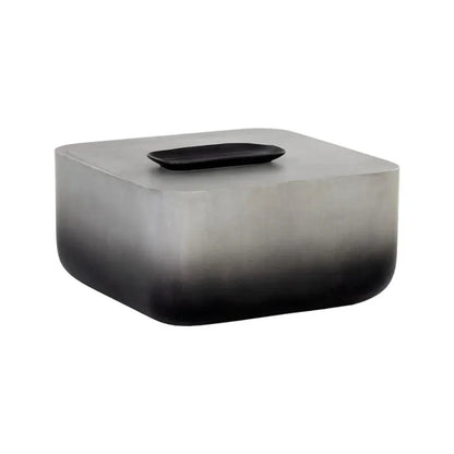 Strut Concrete Outdoor Square Coffee Table-Outdoor Coffee Tables-SUNPAN-LOOMLAN