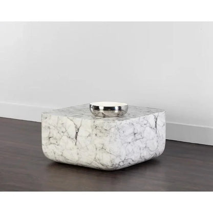 Strut Concrete Outdoor Square Coffee Table-Outdoor Coffee Tables-SUNPAN-LOOMLAN