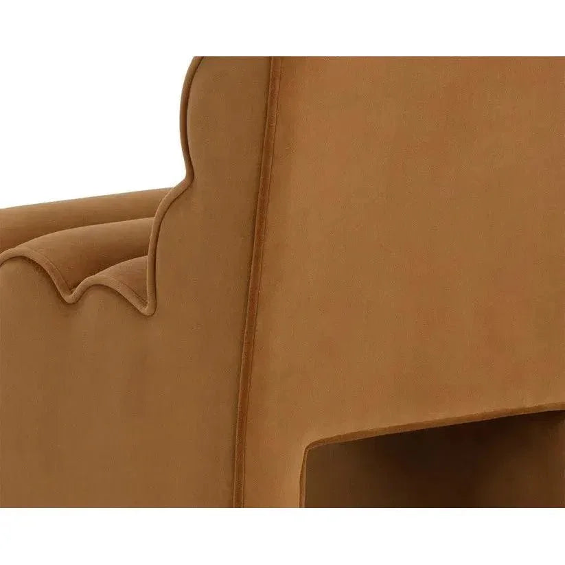 Stuart Dining Chair Meg Gold Fully Comfort - LOOMLAN - SUNPAN - Dining Chairs