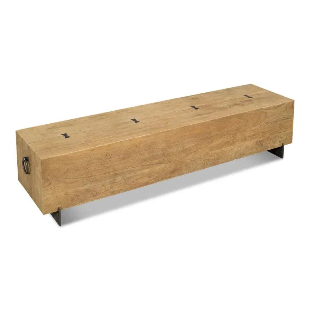 Stuben Bench for Entryway or Kitchen - LOOMLAN - Sarreid - Bedroom Benches