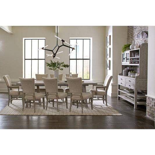 Studio 20 Extendable Grey Dining Table-Dining Tables-Palmetto Home-LOOMLAN