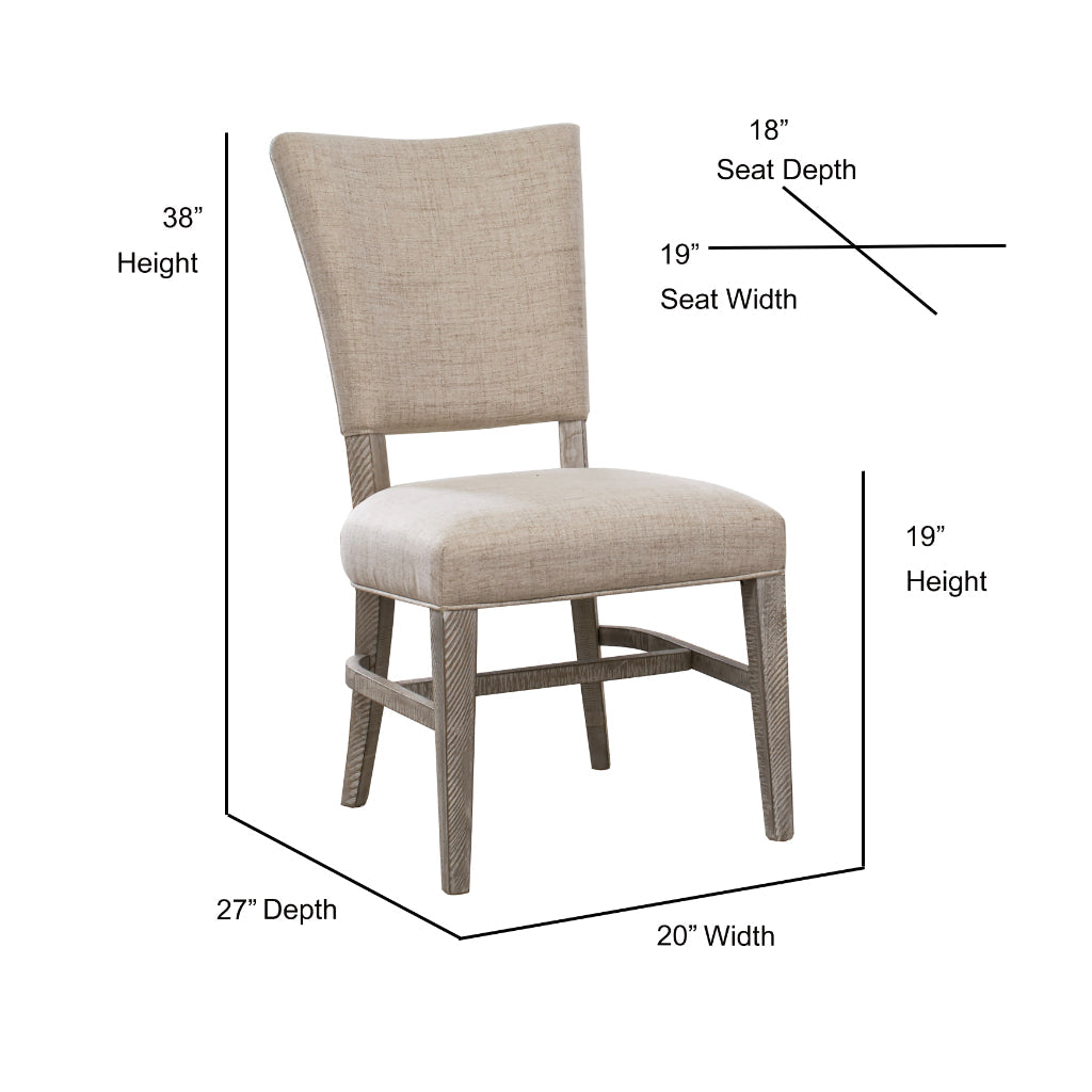 Studio 20 Grey Armless Dining Chair (Set Of 2)
