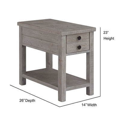 Studio 20 Rectangular Grey Side Table