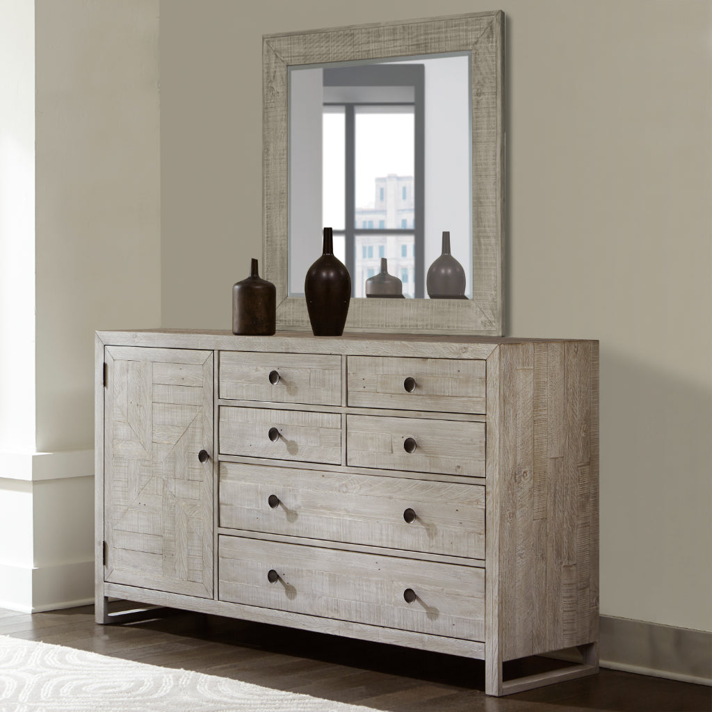 Studio 20 Six Drawers Dresser With Mirror-Dressers-Palmetto Home-LOOMLAN