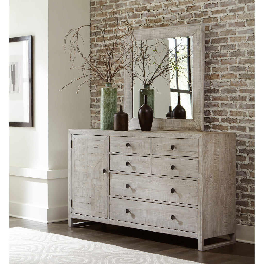 Studio 20 Six Drawers Dresser With Mirror-Dressers-Palmetto Home-LOOMLAN