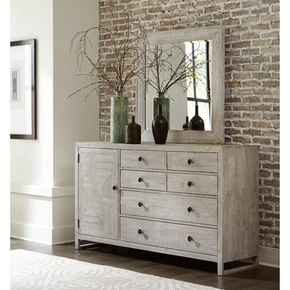 Studio 20 Six Drawers Dresser With Mirror-Dressers-Palmetto Home-LOOMLAN