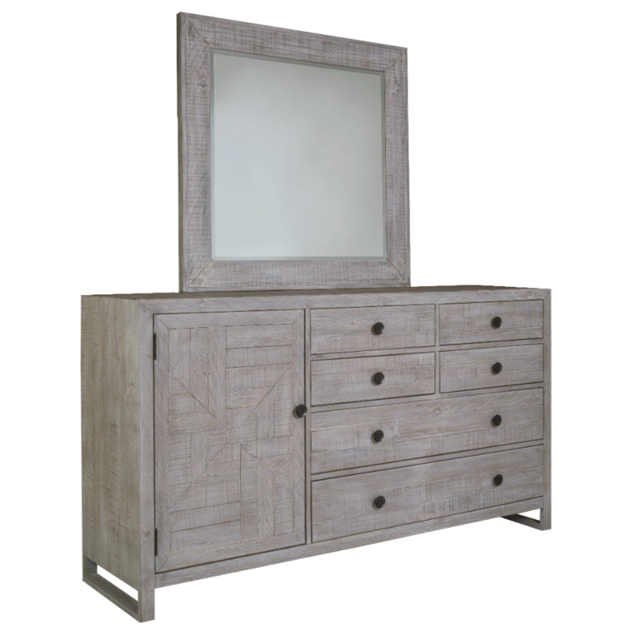 Studio 20 Six Drawers Dresser With Mirror-Dressers-Palmetto Home-LOOMLAN