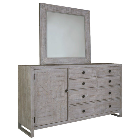 Studio 20 Six Drawers Dresser With Mirror-Dressers-Palmetto Home-LOOMLAN