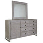 Studio 20 Six Drawers Dresser With Mirror-Dressers-Palmetto Home-LOOMLAN