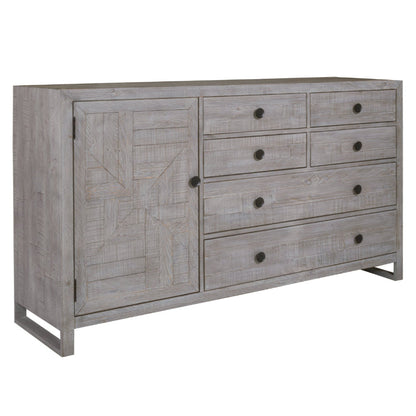 Studio 20 Six Drawers Grey Dresser-Dressers-Palmetto Home-LOOMLAN