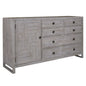 Studio 20 Six Drawers Grey Dresser-Dressers-Palmetto Home-LOOMLAN