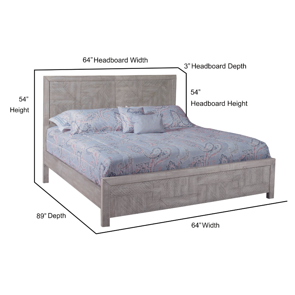 Studio 20 Solid Wood Grey Bed