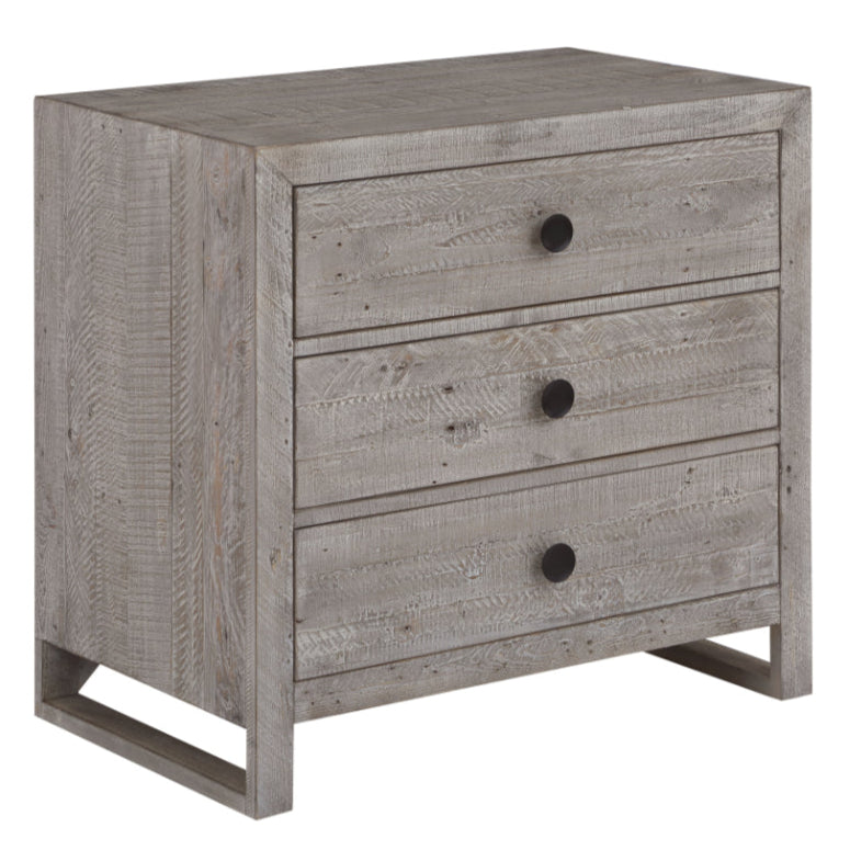 Studio 20 Three Drawers Nightstand-Nightstands-Palmetto Home-LOOMLAN