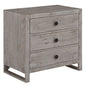 Studio 20 Three Drawers Nightstand-Nightstands-Palmetto Home-LOOMLAN