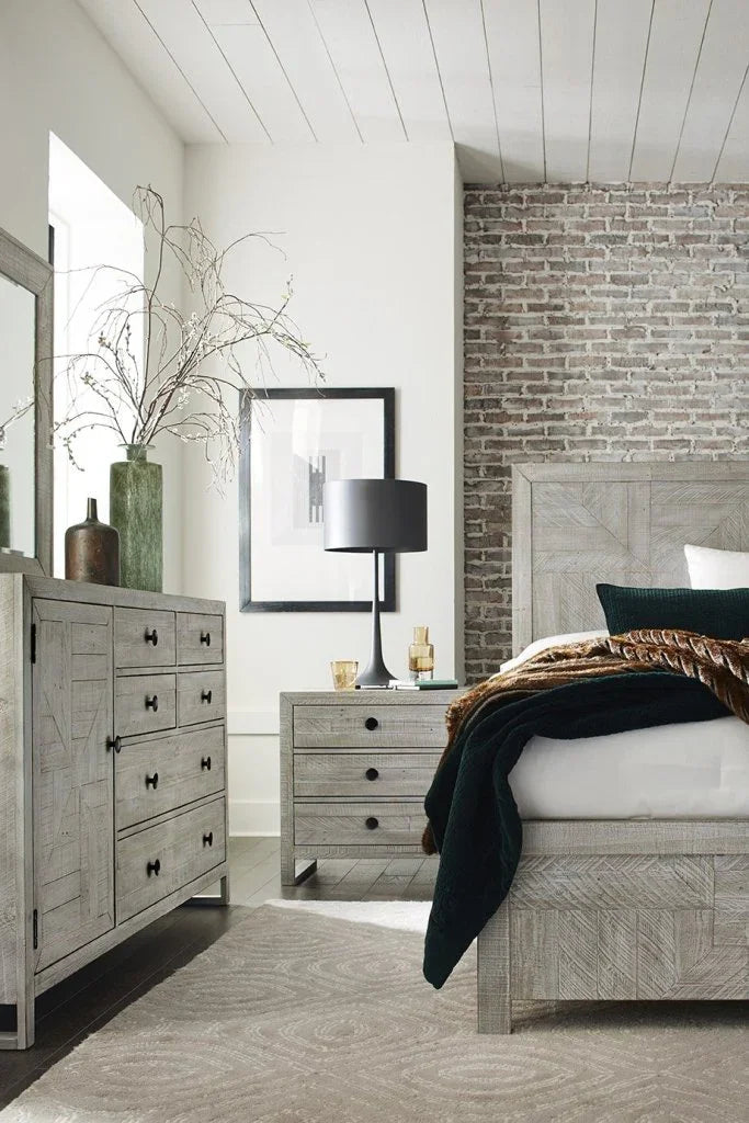 Studio 20 Wooden Modern Panel Bed - LOOMLAN - Palmetto Home - Beds