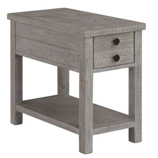 Studio 20 Wooden Rectangular Chairside Table - LOOMLAN - Palmetto Home - Side Tables