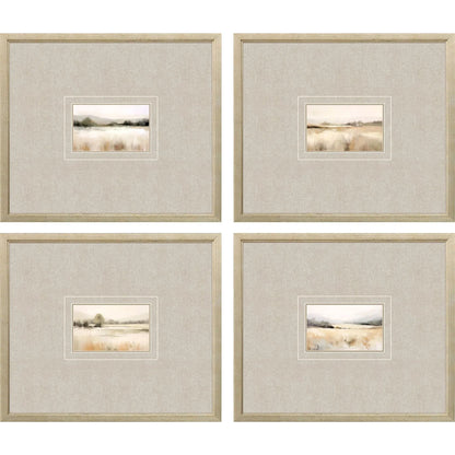 Subtle Landscape Wood Framed Wall Art 4PC