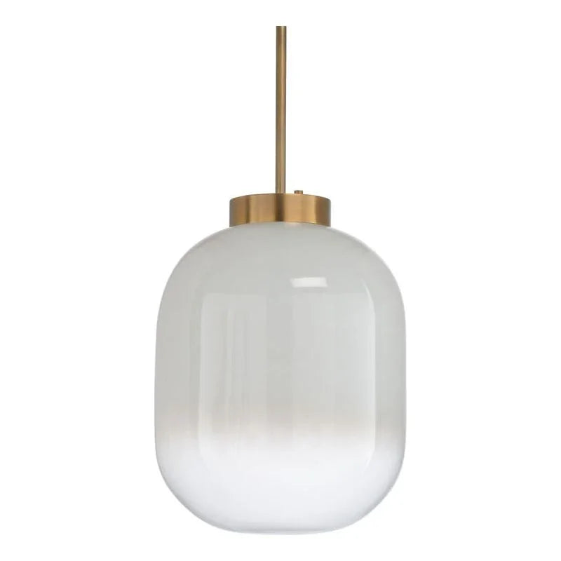 Subway Large Vintage Milk Glass Light Pendant - LOOMLAN - Wildwood - Pendants
