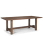 Suke Brown Rectangular Dining Table-Dining Tables-Mercana-LOOMLAN