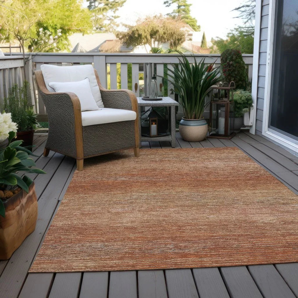Suma Orange Washable Indoor - Outdoor Rug - LOOMLAN - LOOMLAN Rugs - Outdoor Rugs