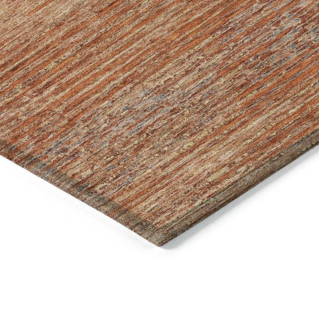 Suma Orange Washable Indoor - Outdoor Rug - LOOMLAN - LOOMLAN Rugs - Outdoor Rugs