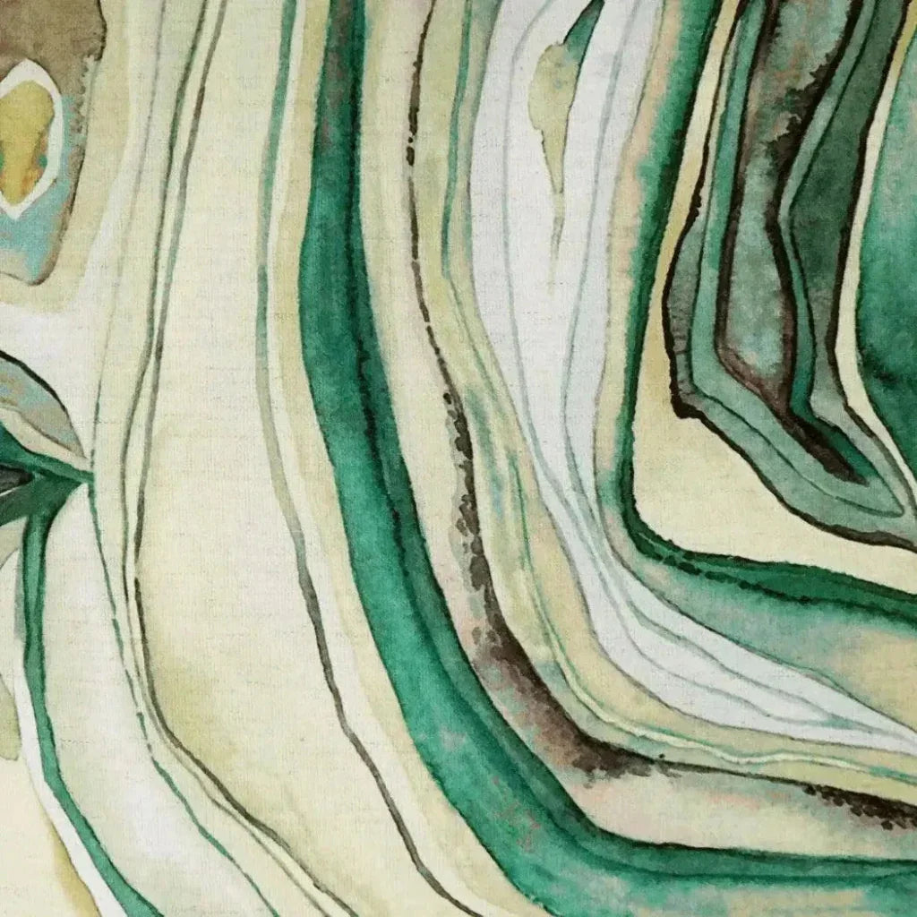 Sumidero Emerald Abstract Green Large Throw Pillow - LOOMLAN - D.V. Kap - Throw Pillows