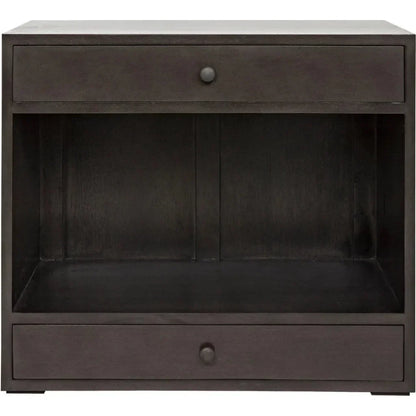 Sumiko Black Wood Side Table