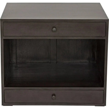 Sumiko Black Wood Side Table