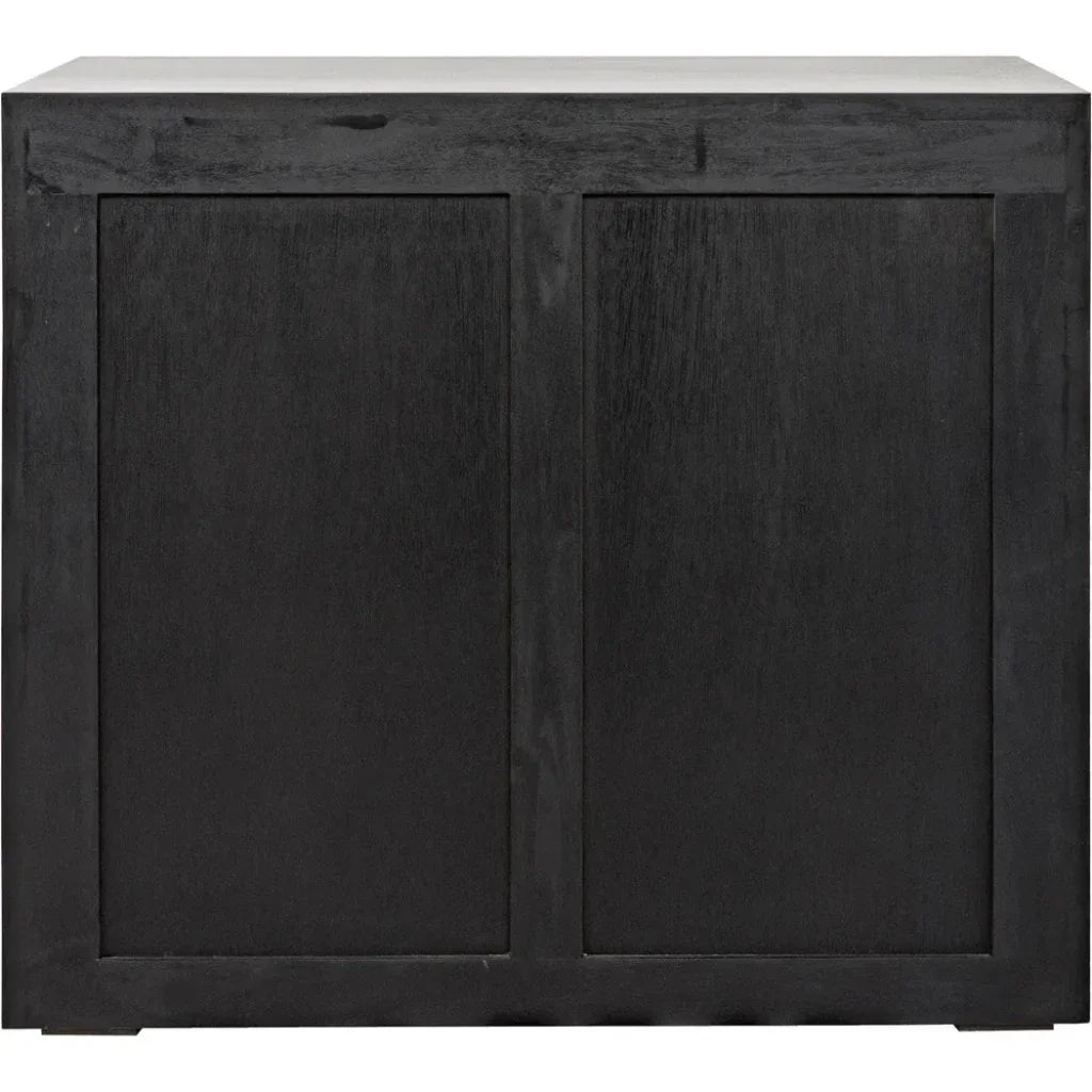 Sumiko Black Wood Side Table
