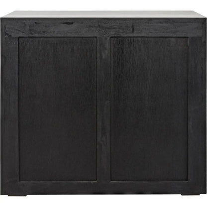 Sumiko Black Wood Side Table