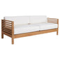Summer 3 - Person Teak Outdoor Couch Sunbrella Cushions - LOOMLAN - HiTeak - Outdoor Sofas & Loveseats