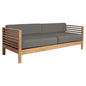 Summer 3 - Person Teak Outdoor Couch Sunbrella Cushions - LOOMLAN - HiTeak - Outdoor Sofas & Loveseats