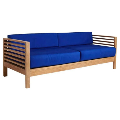 Summer 3 - Person Teak Outdoor Couch Sunbrella Cushions - LOOMLAN - HiTeak - Outdoor Sofas & Loveseats