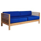 Summer 3 - Person Teak Outdoor Couch Sunbrella Cushions - LOOMLAN - HiTeak - Outdoor Sofas & Loveseats