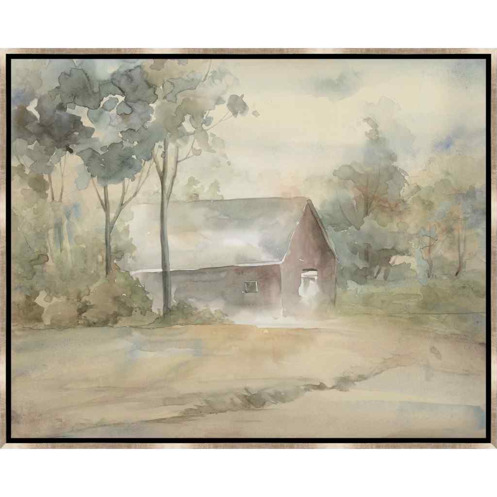 Summer Barn Hand Crafted Canvas Art