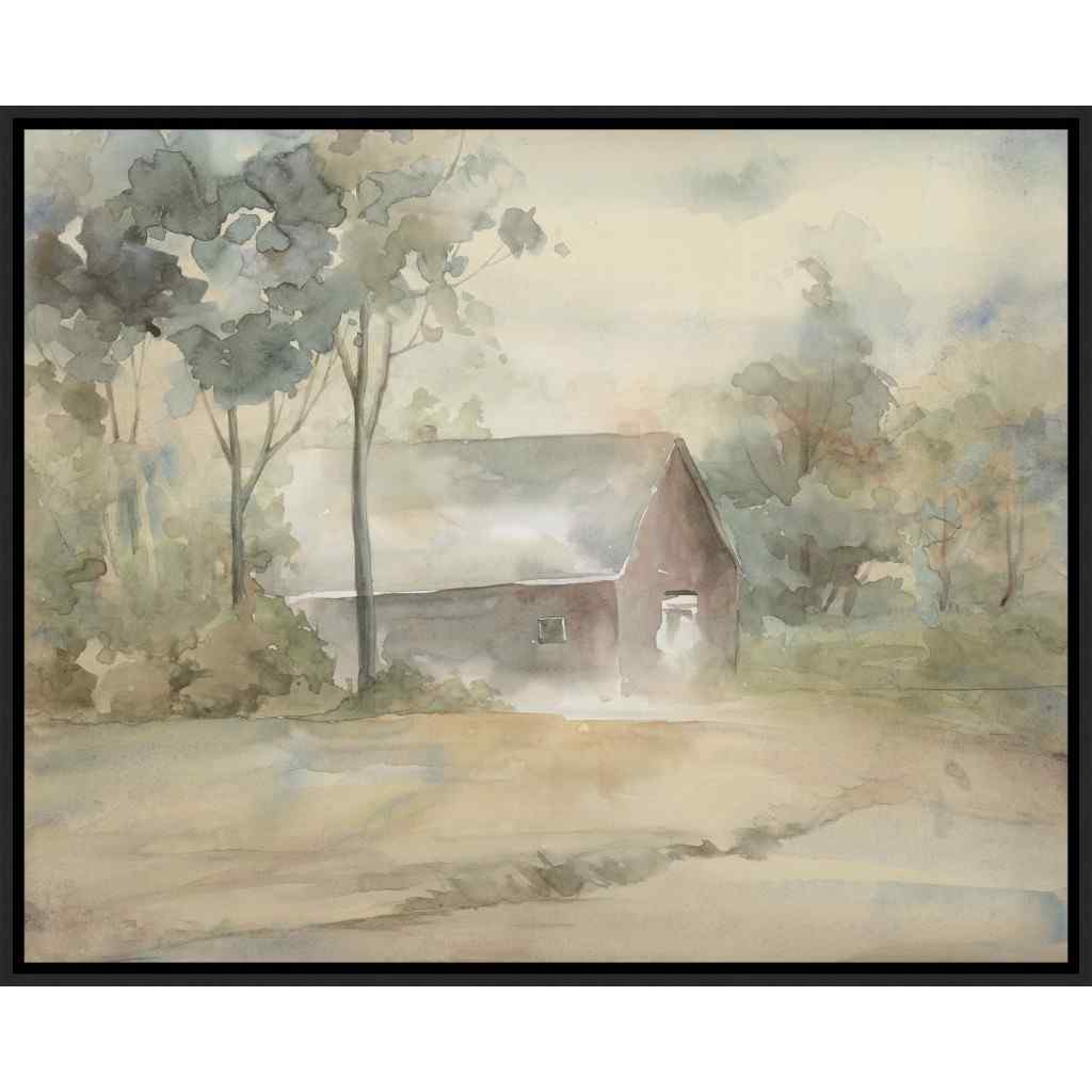 Summer Barn Hand Crafted Canvas Art