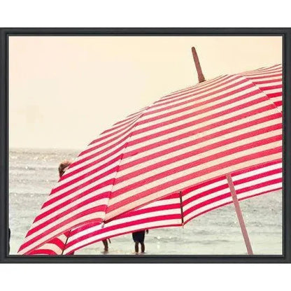 Summer Beach Umbrella d Canvas Wall Art For Living Room - LOOMLAN - LOOMLAN - Canvas Art