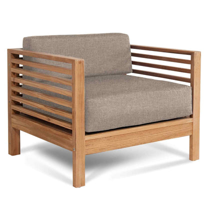 Summer Outdoor Deep Seating Set with Camel Subrella 5PC-Outdoor Lounge Sets-HiTeak-LOOMLAN