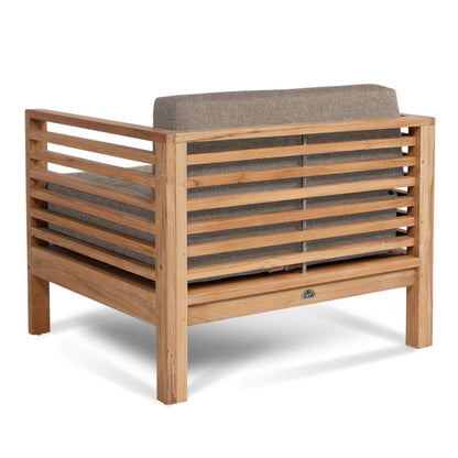 Summer Outdoor Deep Seating Set with Camel Subrella 5PC-Outdoor Lounge Sets-HiTeak-LOOMLAN