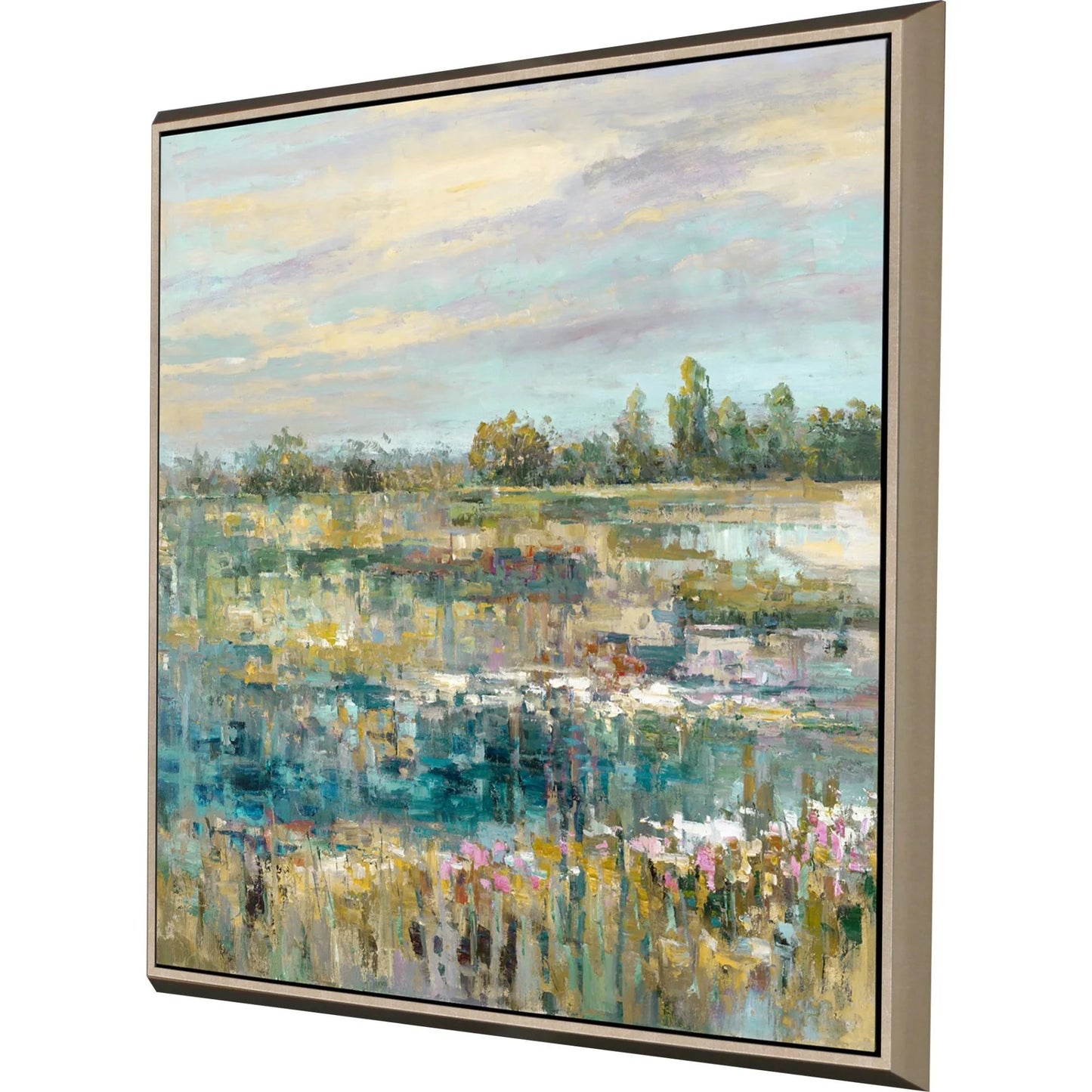 Summer Splendor Blue Canvas Art