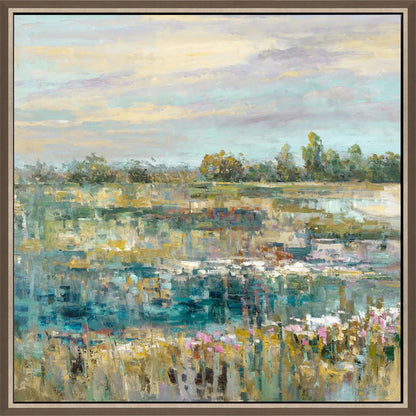 Summer Splendor Blue Canvas Art