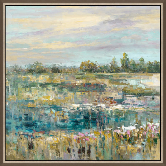 Summer Splendor Blue Canvas Art