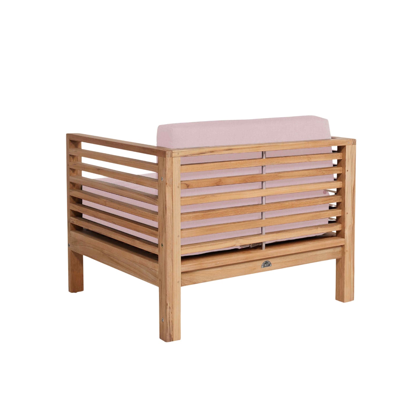 Summer Teak Outdoor Accent Chair with Sunbrella-Outdoor Accent Chairs-HiTeak-LOOMLAN