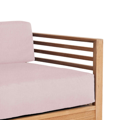 Summer Teak Outdoor Accent Chair with Sunbrella-Outdoor Accent Chairs-HiTeak-LOOMLAN